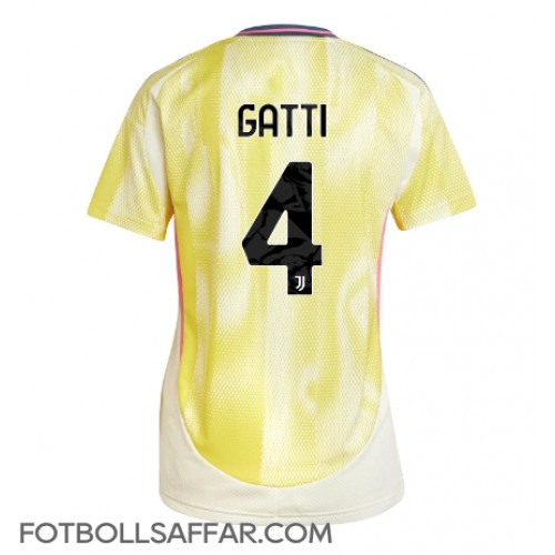 Juventus Federico Gatti #4 Bortatröja Dam 2024-25 Kortärmad